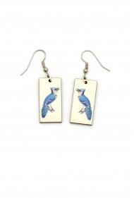 Blue Jay Earrings